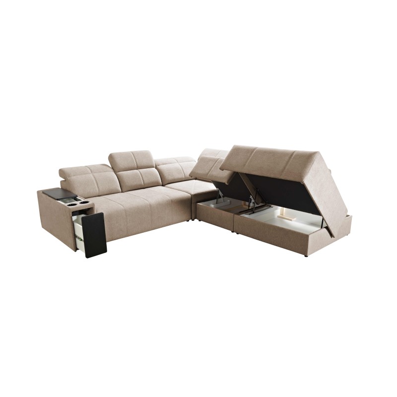 Ecksofa Milano IX mit Schlaffunktion in Gewebe Plecionka, Verita 76 - eine Kombination aus Stil und Funktionalität Ecksofa Milano IX mit Schlaffunktion in Gewebe Plecionka, Verita 76 - eine Kombination aus Stil und Funktionalität