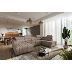 U-shaped corner sofa Verona VI with a sleeping function in Vena 14 fabric U-shaped corner sofa Verona VI with a sleeping function in Vena 14 fabric