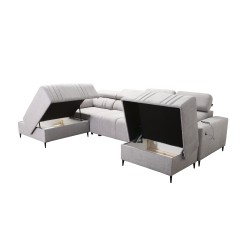 U-shaped Verona VI corner sofa with a sleeping function, fabric Vena 3 U-shaped Verona VI corner sofa with a sleeping function, fabric Vena 3