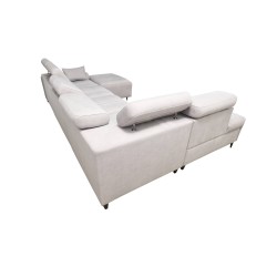Sofá esquinero en forma de U Verona VI con función de cama, tela Vena 3. Sofá esquinero en forma de U Verona VI con función de cama, tela Vena 3.