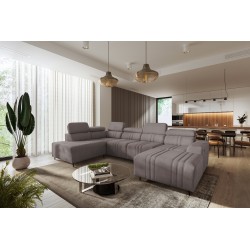 U-shaped corner sofa Verona VI with a sleeping function, fabric Vena 8 U-shaped corner sofa Verona VI with a sleeping function, fabric Vena 8