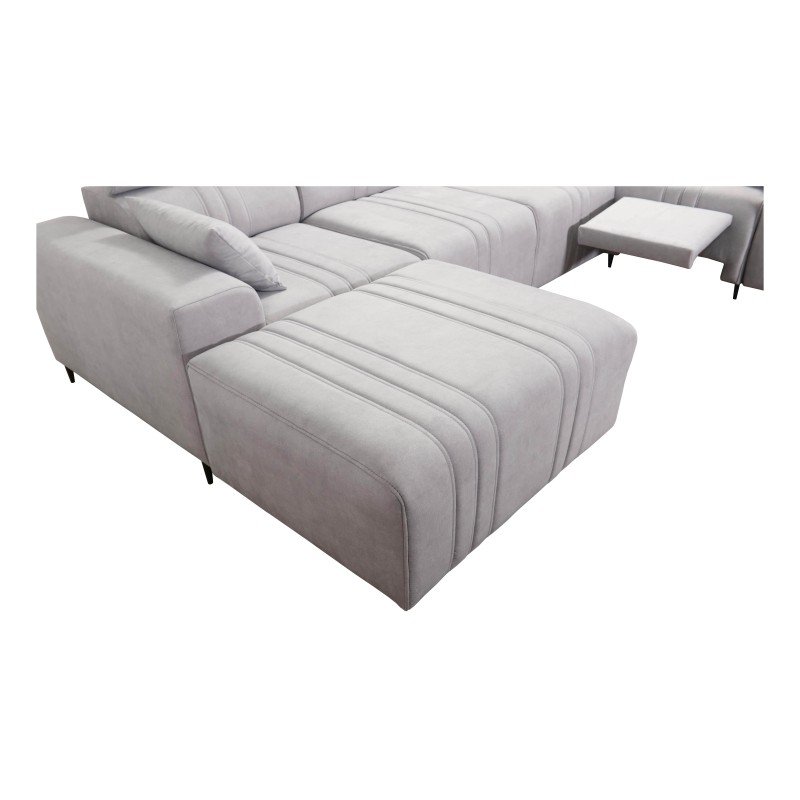 Verona IV Mix U-shaped corner sofa with a sleeping function and manual relax function, fabric Vena 10 Verona IV Mix U-shaped corner sofa with a sleeping function and manual relax function, fabric Vena 10