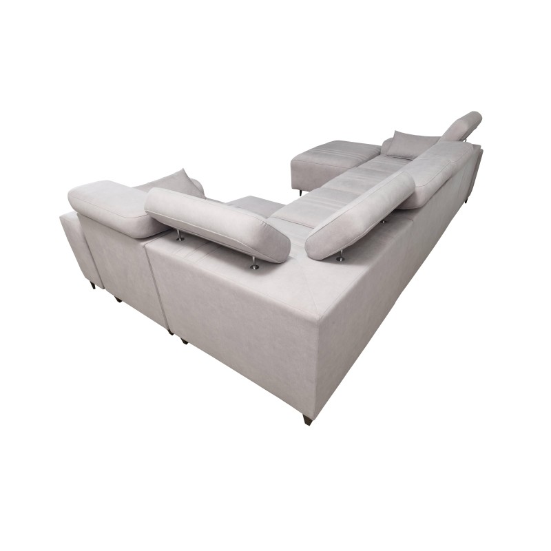 Verona IV Mix U-shaped corner sofa with a sleeping function and manual relax function, fabric Vena 10 Verona IV Mix U-shaped corner sofa with a sleeping function and manual relax function, fabric Vena 10