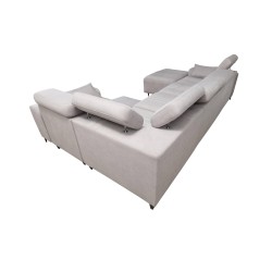 U-shaped corner sofa Verona IV Mix with a sleeping function and manual relax function, fabric Vena 13 U-shaped corner sofa Verona IV Mix with a sleeping function and manual relax function, fabric Vena 13