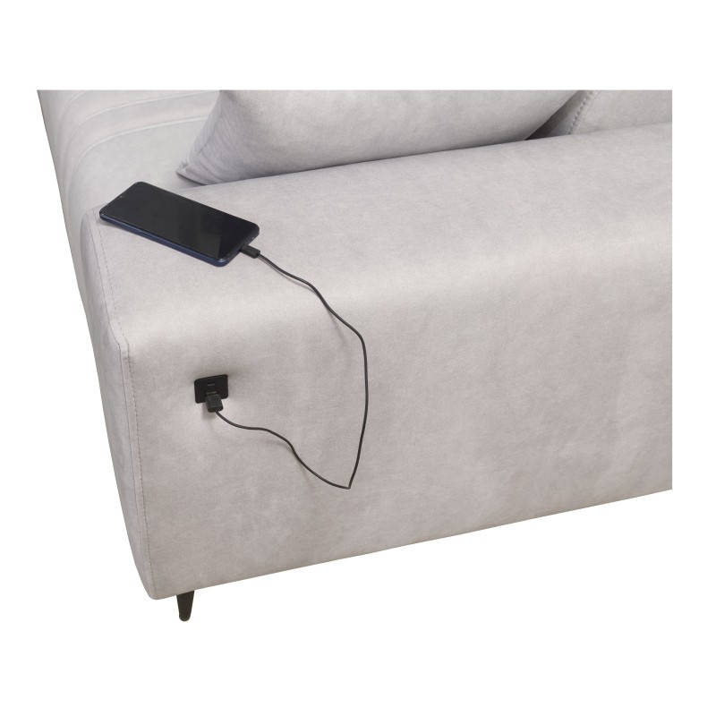 U-shaped corner sofa Verona IV Mix with a sleeping function and manual relax function, fabric Vena 14 U-shaped corner sofa Verona IV Mix with a sleeping function and manual relax function, fabric Vena 14