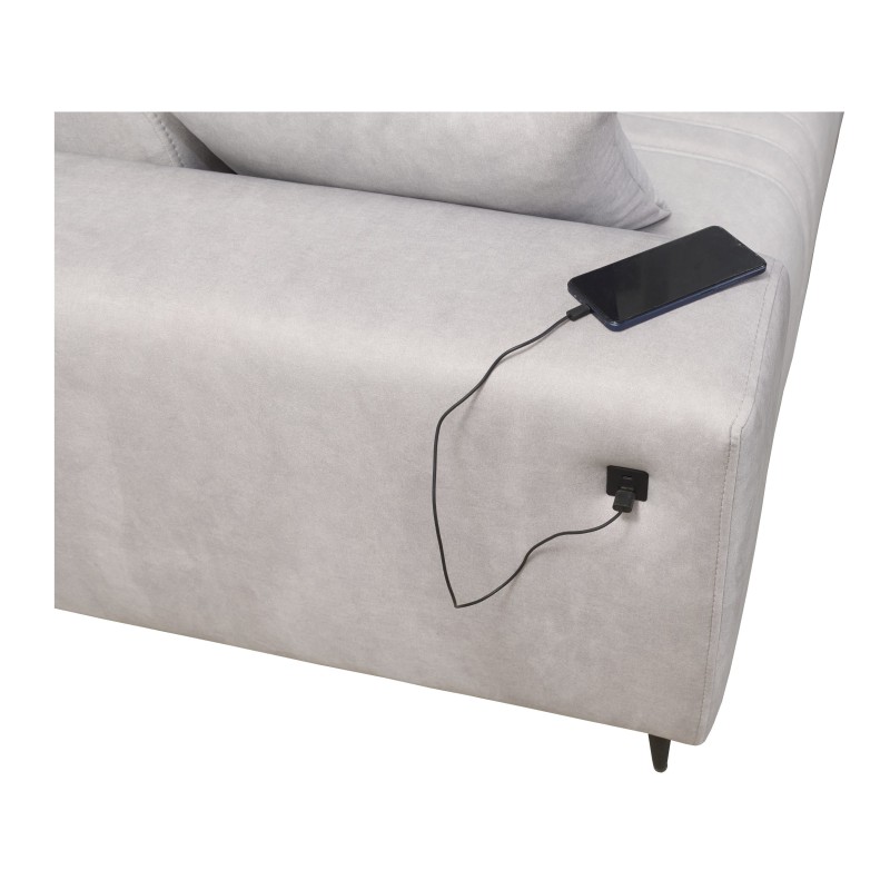 U-shaped corner sofa Verona IV Mix with a sleeping function and manual relax function, fabric Vena 8 U-shaped corner sofa Verona IV Mix with a sleeping function and manual relax function, fabric Vena 8