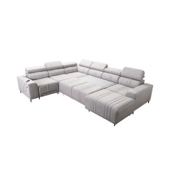 U-shaped corner sofa Verona VIII Mix with a sleeping function and manual relax function, fabric Vena 20 U-shaped corner sofa Verona VIII Mix with a sleeping function and manual relax function, fabric Vena 20