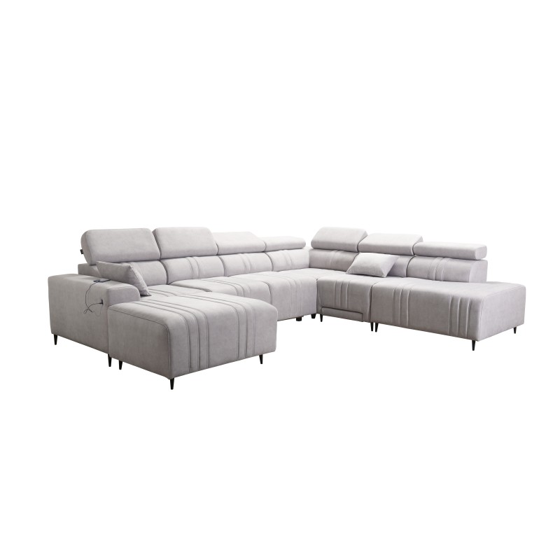 U-förmiges Ecksofa Verona X Mix mit Schlaffunktion und manueller Relaxfunktion Stoff Vena 10 U-förmiges Ecksofa Verona X Mix mit Schlaffunktion und manueller Relaxfunktion Stoff Vena 10