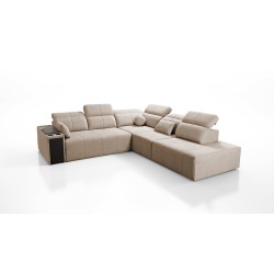 Sofá esquinero Milano IX con función de cama en tela Plecionka, Verita 09 - combinación de estilo y funcionalidad Sofá esquinero Milano IX con función de cama en tela Plecionka, Verita 09 - combinación de estilo y funcionalidad