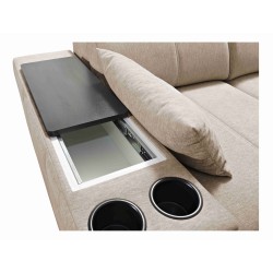 Sofá esquinero Milano IX con función de cama en tela Plecionka, Verita 09 - combinación de estilo y funcionalidad Sofá esquinero Milano IX con función de cama en tela Plecionka, Verita 09 - combinación de estilo y funcionalidad
