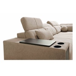 Sofá esquinero Milano IX con función de cama en tela Plecionka, Verita 09 - combinación de estilo y funcionalidad Sofá esquinero Milano IX con función de cama en tela Plecionka, Verita 09 - combinación de estilo y funcionalidad