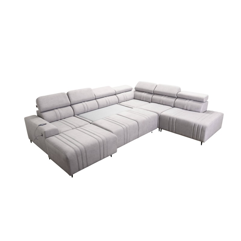 U-shaped Verona X corner sofa with a sleeping function, fabric Vena 6 U-shaped Verona X corner sofa with a sleeping function, fabric Vena 6