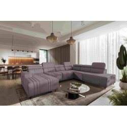 U-shaped corner sofa Verona X with a sleeping function, fabric Vena 8 U-shaped corner sofa Verona X with a sleeping function, fabric Vena 8