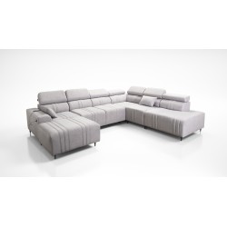 Verona X U-shaped sectional sofa with a sleeping function, fabric Vena 14 Verona X U-shaped sectional sofa with a sleeping function, fabric Vena 14