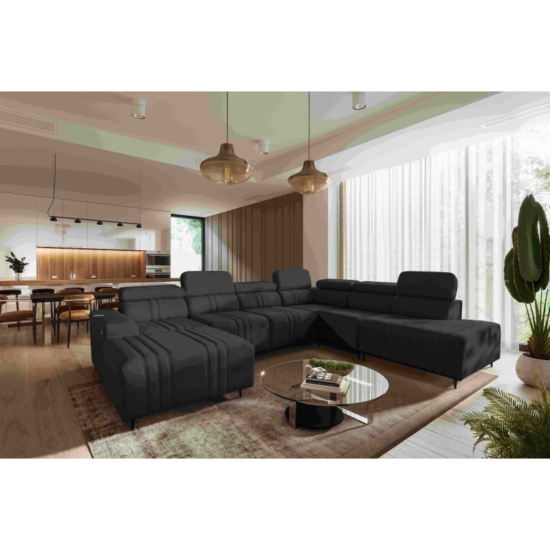 Verona X U-shaped corner sofa with sleeping function, fabric Vena 20 Verona X U-shaped corner sofa with sleeping function, fabric Vena 20
