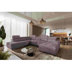 U-shaped corner sofa Verona X with a sleeping function, fabric Vena 8 U-shaped corner sofa Verona X with a sleeping function, fabric Vena 8