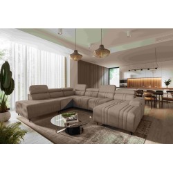 Verona X U-shaped sectional sofa with a sleeping function, fabric Vena 14 Verona X U-shaped sectional sofa with a sleeping function, fabric Vena 14