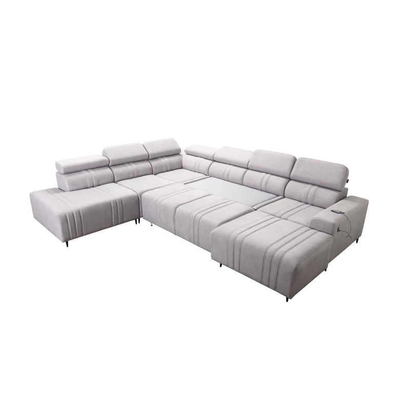 Verona X U-shaped sectional sofa with a sleeping function, fabric Vena 14 Verona X U-shaped sectional sofa with a sleeping function, fabric Vena 14