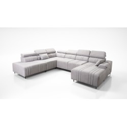Verona X U-shaped sectional sofa with a sleeping function, fabric Vena 14 Verona X U-shaped sectional sofa with a sleeping function, fabric Vena 14