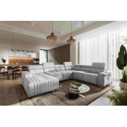 Verona VIII U-shaped corner sofa with a sleeping function, fabric Vena 3 Verona VIII U-shaped corner sofa with a sleeping function, fabric Vena 3