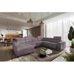 U-shaped corner sofa Verona VIII with a sleeping function, fabric Vena 8 U-shaped corner sofa Verona VIII with a sleeping function, fabric Vena 8