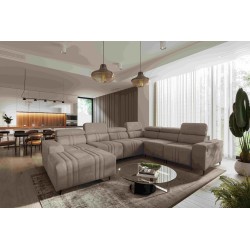 U-shaped corner sofa Verona VIII with sleeping function, fabric Vena 14 U-shaped corner sofa Verona VIII with sleeping function, fabric Vena 14