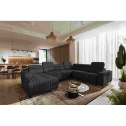U-shaped Verona VIII corner sofa with sleeping function, fabric Vena 20 U-shaped Verona VIII corner sofa with sleeping function, fabric Vena 20