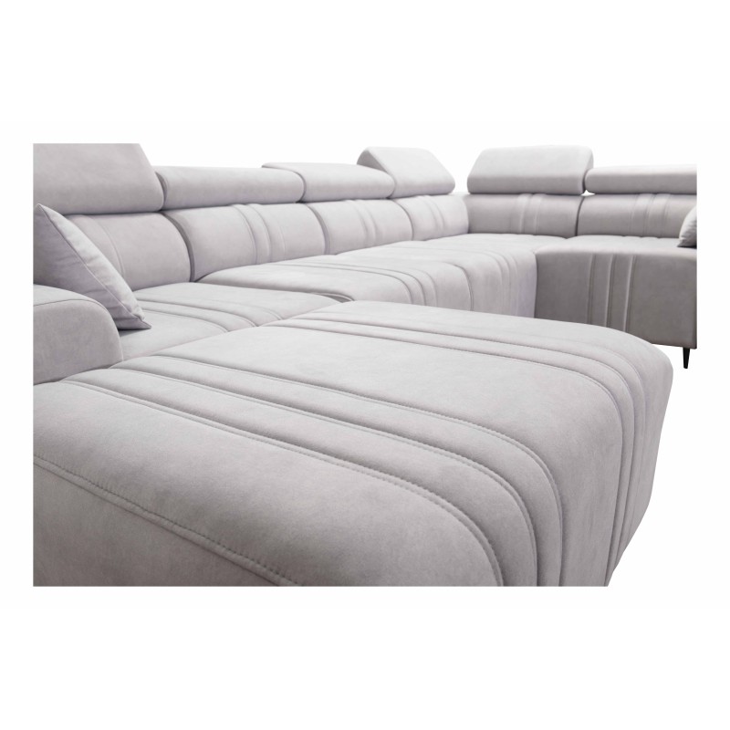 U-shaped Verona IV sectional sofa with a sleeping function in Vena 13 fabric U-shaped Verona IV sectional sofa with a sleeping function in Vena 13 fabric