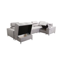 U-shaped Verona IV sectional sofa with a sleeping function in Vena 13 fabric U-shaped Verona IV sectional sofa with a sleeping function in Vena 13 fabric