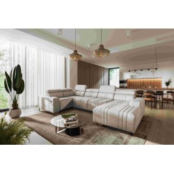 U-shaped corner sofa Verona IV with a sleeping function, fabric Vena 9