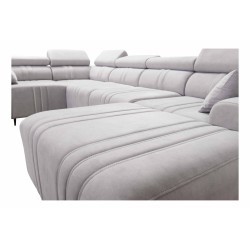 U-shaped corner sofa Verona IV with a sleeping function, fabric Vena 10 U-shaped corner sofa Verona IV with a sleeping function, fabric Vena 10