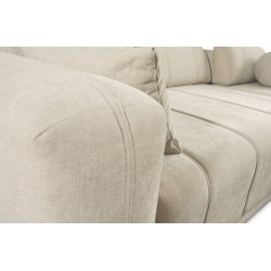 Luxor IV U-shaped sofa with sleeping function fabric Wind 73
