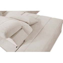 Ecksofa in U-Form Luxor VI mit Schlaffunktion Stoff Wind 28