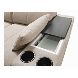 Milano IX corner sofa with sleeping function in Plecionka fabric, Verita 39 - a combination of style and functionality Milano IX corner sofa with sleeping function in Plecionka fabric, Verita 39 - a combination of style and functionality