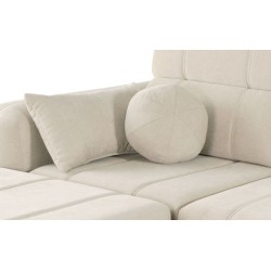 U-förmiges Ecksofa Luxor VIII mit Schlaffunktion Stoff Wind 21