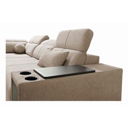 Milano IX corner sofa with sleeping function in Plecionka fabric, Verita 39 - a combination of style and functionality Milano IX corner sofa with sleeping function in Plecionka fabric, Verita 39 - a combination of style and functionality