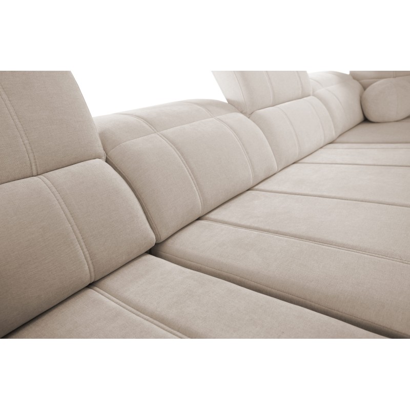 U-shaped corner sofa Luxor VIII with a sleeping function in Wind 28 fabric U-shaped corner sofa Luxor VIII with a sleeping function in Wind 28 fabric