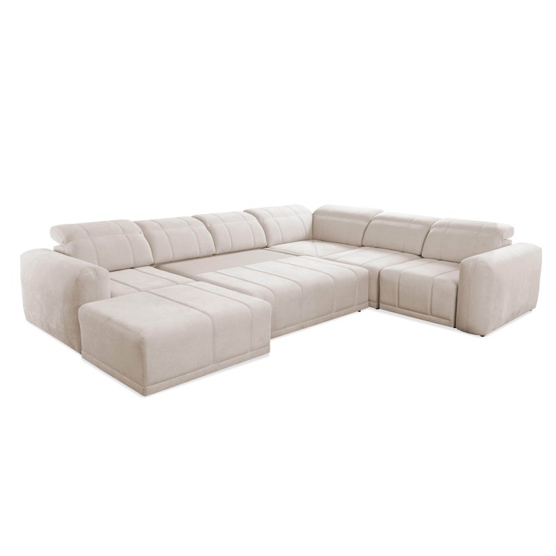 Luxor VIII U-shaped corner sofa with sleeping function, fabric Wind 90 Luxor VIII U-shaped corner sofa with sleeping function, fabric Wind 90