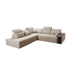 Milano IX corner sofa with sleeping function in Plecionka fabric, Verita 39 - a combination of style and functionality Milano IX corner sofa with sleeping function in Plecionka fabric, Verita 39 - a combination of style and functionality
