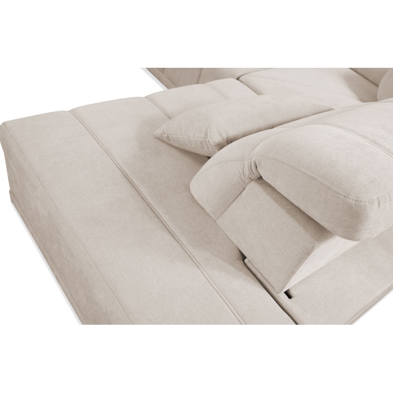 Sofá esquinero en forma de U Luxor X con función para dormir, tela Wind 02 Sofá esquinero en forma de U Luxor X con función para dormir, tela Wind 02