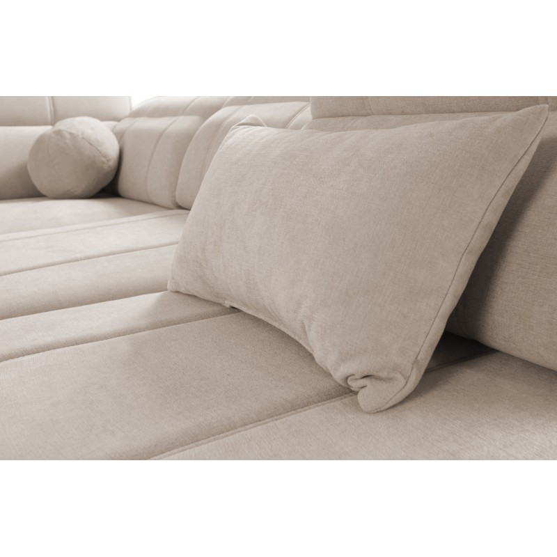 Sofá esquinero en forma de U Luxor X con función para dormir, tela Wind 02 Sofá esquinero en forma de U Luxor X con función para dormir, tela Wind 02