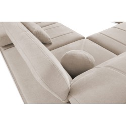 U-shaped Luxor X sectional sofa with a sleeping function, fabric Wind 73