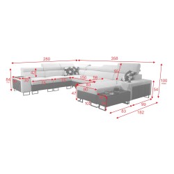 Ecksofa U Prestige VIII - Eleganz und Funktionalität in einem | [Twoja Nazwa Firmy]