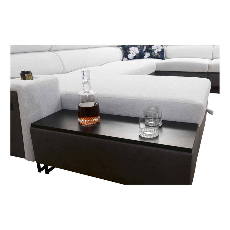 Prestige X Corner Sofa with Sleeping Function - Soft to the Touch, Freya 210.11 + Tauro 8207 | Your Furniture