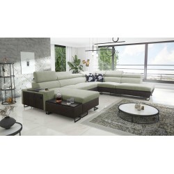 Prestige X Corner Sofa with Sleeping Function - Soft to the Touch, Freya 210.11 + Tauro 8207 | Your Furniture