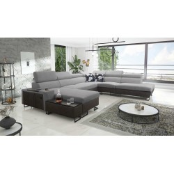 Narożnik U Prestige X z funkcją spania - Miękka w dotyku, Freya 210.20 + Tauro 8207 | Twoje meble