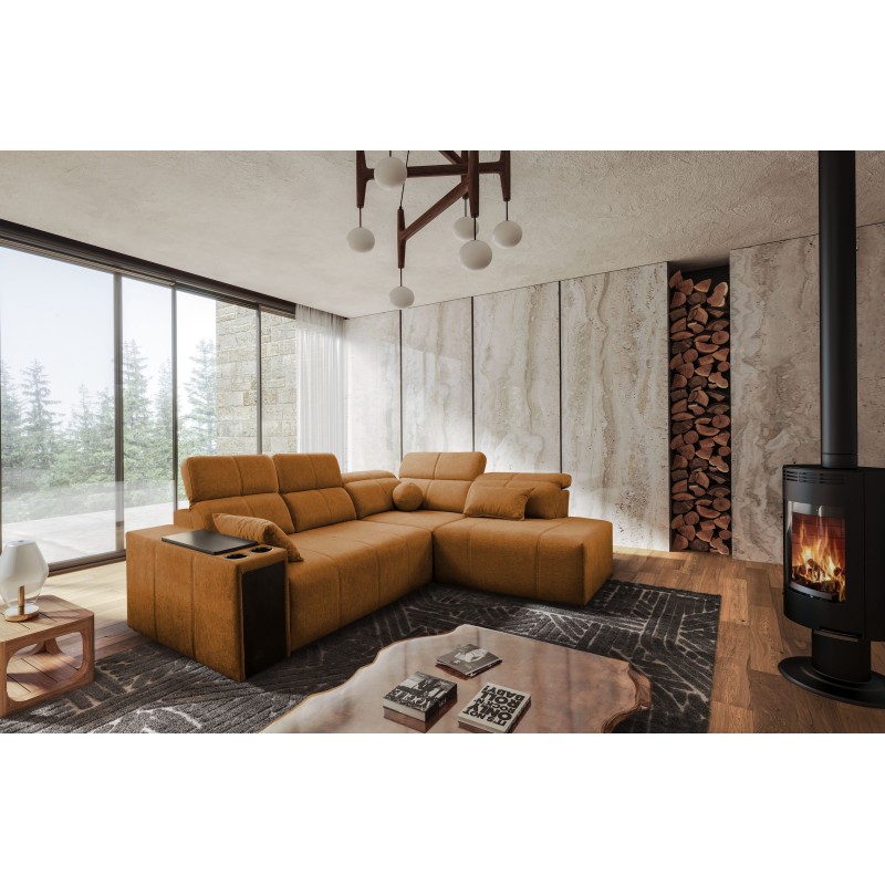 Sofá esquinero Milano VII con función de cama | Mueble elegante para tu sala de estar