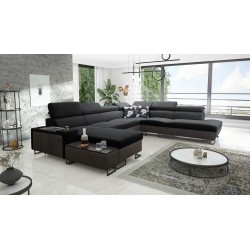 Narożnik U Prestige X z funkcją spania - Miękka w dotyku, Freya 210.24 + Tauro 8207 | Twoje meble