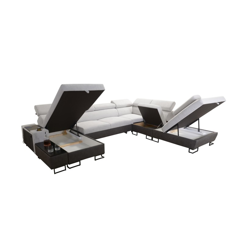 Кутовий диван U Prestige X з функцією сну - М'який на дотик, Freya 210.25 + Tauro 8207 | Ваші меблі Кутовий диван U Prestige X з функцією сну - М'який на дотик, Freya 210.25 + Tauro 8207 | Ваші меблі