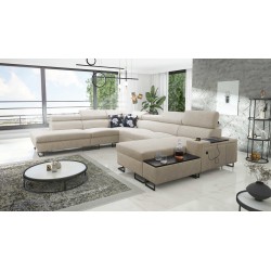 Prestige X Corner Sofa with Sleep Function - Soft to the Touch, Freya 210.02 + Tauro 8203 | Your Furniture